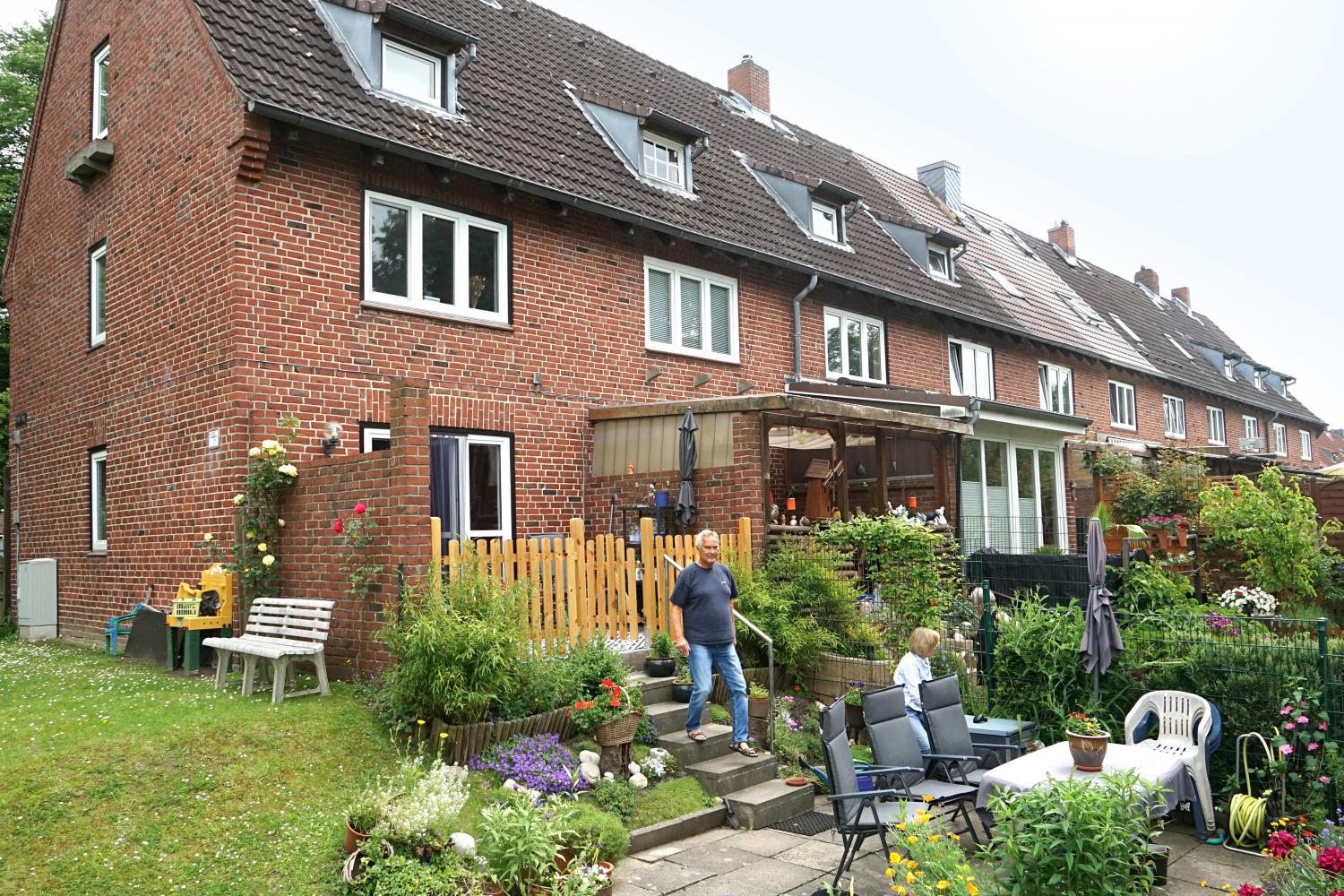 Peter Lohse im Garten